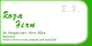 roza hirn business card